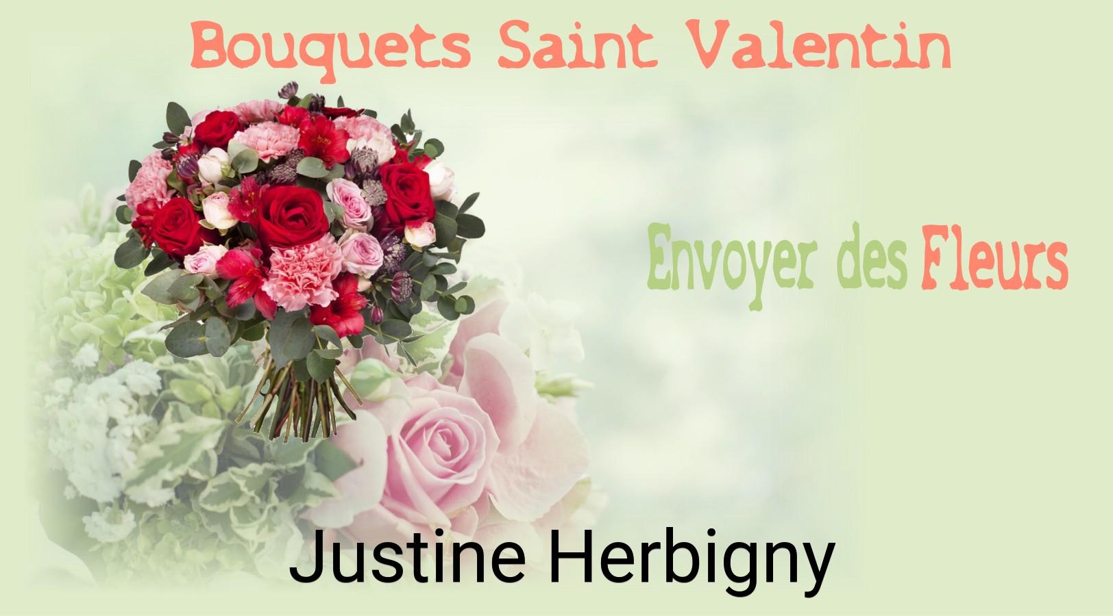 Roses de Saint-Valentin livrées à Justine-Herbigny